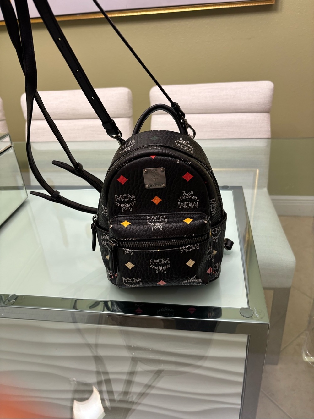 Authentic MCM Stark Bebe Boo Backpack - Picture 2 of 12